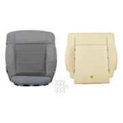 DURAFORCE Cloth Passenger Bottom Seat Cover&Foam Cushion Gray For Jeep Wrangler 2007-2012