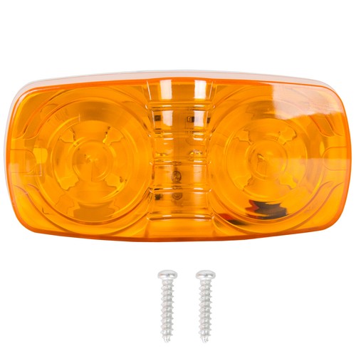 DURAFORCE 4X 10 Diodes Trailer Marker LED Double Bullseye Clearance Lamp For RV Camper