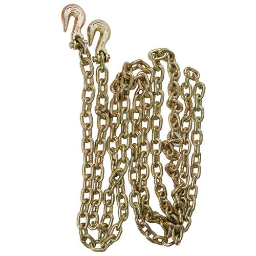 DURAFORCE 3/8" 20' G70 Tow Chain Tie Down Binder With Grade 70 Hooks New