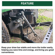 DURAFORCE 3 Point Hitch Kit W/Closed Frame Hook For John Deere 140 300 317 CAT 0 Tractor