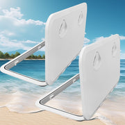 DURAFORCE 2pcs Marine Access Hatch Marine Boat Hatch Lid Deck Access Hatch & Lid 24" X 14"