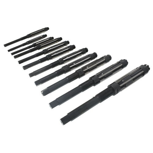 DURAFORCE Adjustable 11Pcs Hand Reamers A-K, H4-H14, 15/32 to 1-1/2, HSS 6 Blades