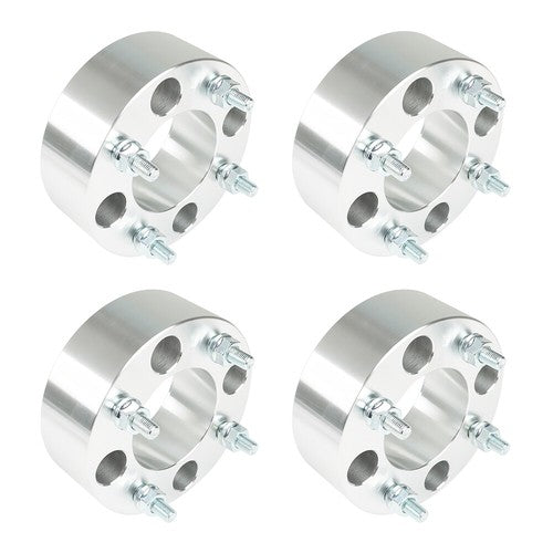 DURAFORCE Wheel Spacers For Honda 4x110 2" 74mm Hub Bore M10x1.25 Studs 4Pcs Silver