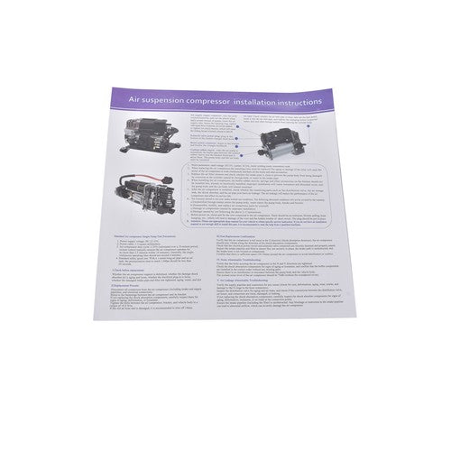 DURAFORCE Air Suspension Compressor 23468864 23446561 For 2013-2019 Cadillac XTS 3.6L V6