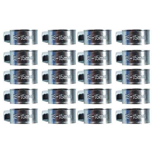 DURAFORCE 20Pieces 19/32" 13mm - 15mm Fuel Injection Hose Clamp / Fuel Clamps New