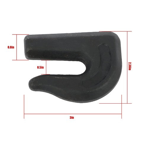 DURAFORCE 8Pcs G70 3/8" Weld On Chain Grab Hook Tow Hook Tractor Bucket Trailer Tie Down