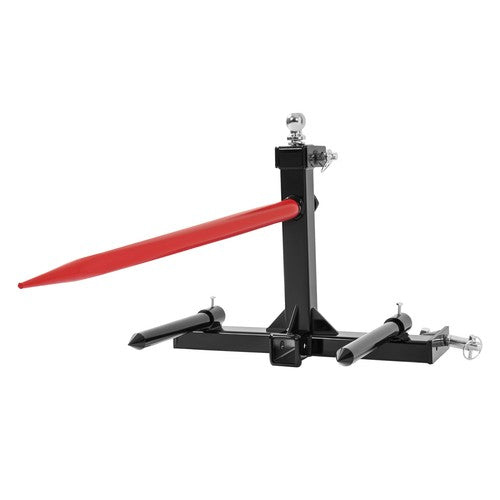 DURAFORCE 47" 3 Point Hay Bale Spear Receiver Hitch Cat 1 Tractor W/Gooseneck Ball 3000 LB