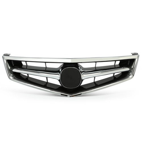 DURAFORCE Front Grill Grille with Chrome Molding for 2006-2008 Acura TSX 4-Door 4DR
