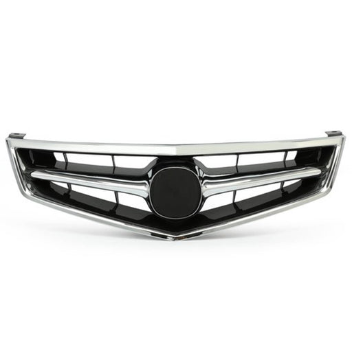 DURAFORCE Front Grill Grille with Chrome Molding for 2006-2008 Acura TSX 4-Door 4DR