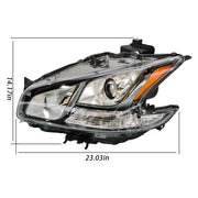 DURAFORCE Left / Driver Side HID Headlight Assembly For Nissan Maxima 2009-2014 Headlamp