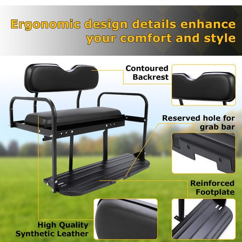 DURAFORCE Golf Cart Rear Back Flip Seat Kit For Yamaha G2 G9 Gas Electric Folding Fold