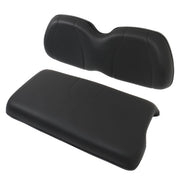 DURAFORCE For Club Car Precedent 2004-2011 Front Seat Cushion+Backrest Golf Cart Black NEW