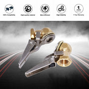 DURAFORCE 2pcs Closed Brass Lock On Tire Inflator Locking Air Chuck Hose 1/4" Npt