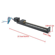 DURAFORCE 200mm T6×1 Mini Linear Rail Module LeadScrew Stage Actuator With NEMA11 Stepper