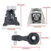 DURAFORCE 3x Engine Motor & Transmission Mount For Honda Civic 2006-2011 L4 1.3L SOHC New