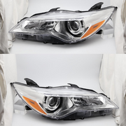 DURAFORCE Projector Headlight Assembly Chrome LH RH for 2015-2017 for Toyota Camry