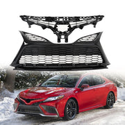 DURAFORCE Front Upper Lower Bumper Grille Grill Plastic For Toyota Camry SE XSE 2021 2022