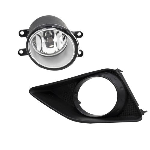 DURAFORCE Pair Clear Bumper Driving Fog Lights Lamps w/Switch for 2009-2010 for Toyota Corolla