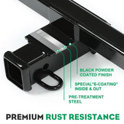DURAFORCE Class 3 Trailer Tow Hitch Rear Bumper 2" Receiver For Toyota RAV4 19 20 21-23 24