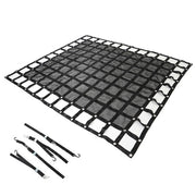 DURAFORCE Heavy Duty Cargo Net For Pickup Trucks W/ Cam Buckles & S-Hooks 6.75' x 8' FT