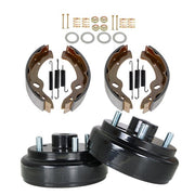 DURAFORCE Rear Brake hub Drums Brake Shoe Spring Kit For EZGO TXT Golf Carts Electric 96+