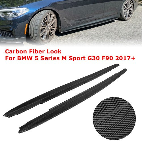 DURAFORCE Carbon Fiber Color Side Skirts Extension for BMW 5 Series G30 G31 F90 M5 2017