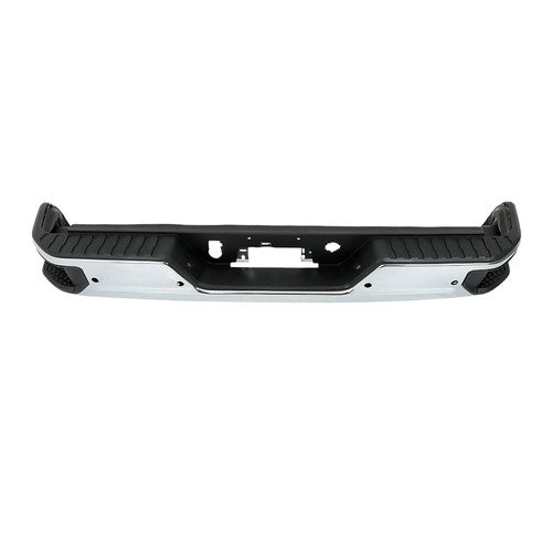 DURAFORCE Steel Chrome Rear Bumper With Sensor Holes For Silverado/Sierra 1500 2019-2023