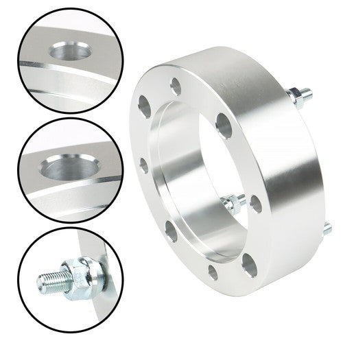 DURAFORCE 4X Wheel Spacers 4x156 2" 131mm 3/8"-24 For Polaris Sportsman Silver New