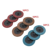 DURAFORCE 150 Pcs 2 Inch Fine Medium and Coarse Quick Change Torque Sanding Discs