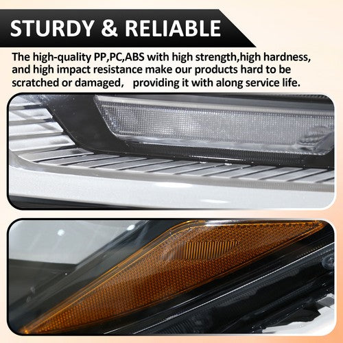 DURAFORCE Fit 2022 2023 Toyota RAV4 XLE Halogen Headlight W/ LED DRL Left Driver Side
