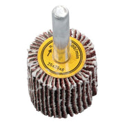 DURAFORCE 5 Pack 1" x 1" x 1/4" Shank Mounted Flap Wheels 80 Grit Aluminum Oxide