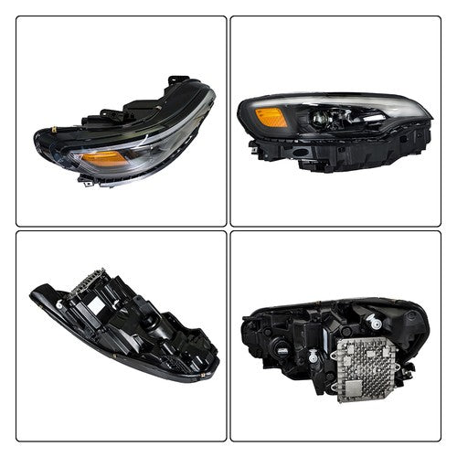 DURAFORCE Passenger/Right Side Fit For Jeep Cherokee 2019-2022 Projector Headlamp Assembly