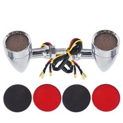 DURAFORCE For Sportster XL 1200 883 Iron Motorcycle LED Turn Signal Lights Chrome