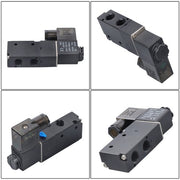 DURAFORCE DC 12V 3-Way 2 Position 1/4"PT Pneumatic Air Control NC Solenoid Valve w/ Light