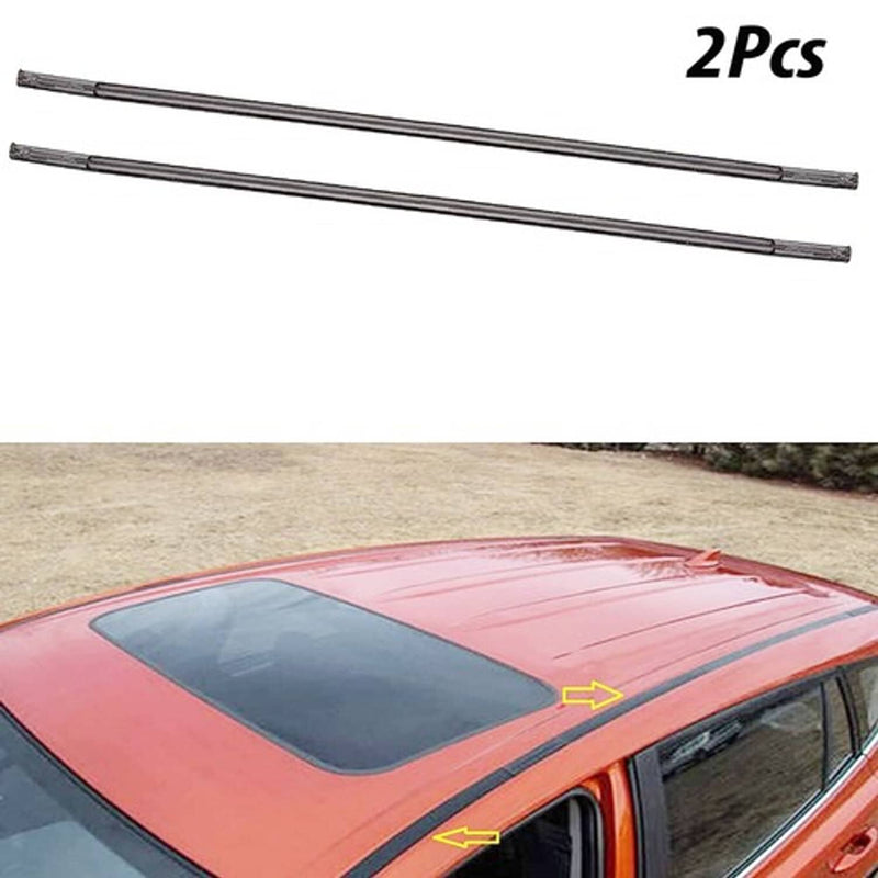 DURAFORCE Black Roof Trim Molding Kit 2PCS for Toyota for Corolla 2008 2013