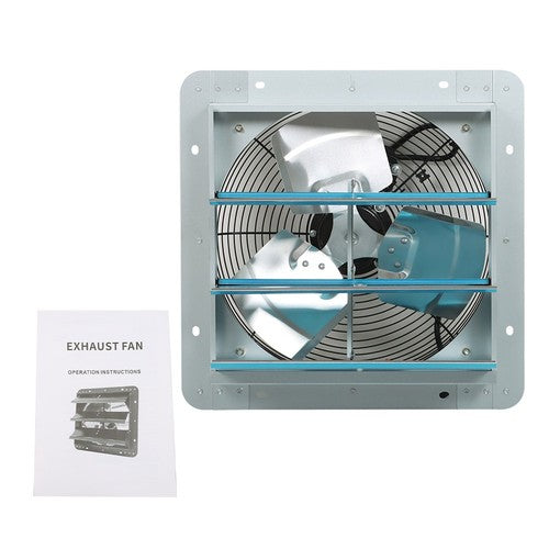 DURAFORCE 14" Shutter Exhaust Fan Wall Mounted Blades Ventilation Fan for Garage,Attic