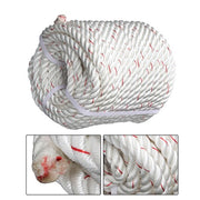 DURAFORCE 3/4IN x120FT High Strength Braided Rope Breaking Strength 2038 Pounds White Red