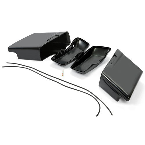 5 Stretched Extended Hard Saddle Bags For Harley Touring 14-24 Road King Glide