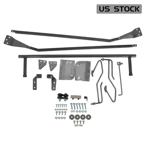 DURAFORCE Hood Flip Tilt Combo Kit Stainless Steel Rubber For Ford F100 F 100 1953-1956
