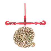 DURAFORCE Chain and Bundle Kit Steel Red 3/8in-1/2in×10ft G80 Width 24-31in Steel 9215lbs