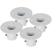 DURAFORCE 4 Pack Aluminum Slide Deck Flange w/ Flange Bolt For Inground Swimming Pools