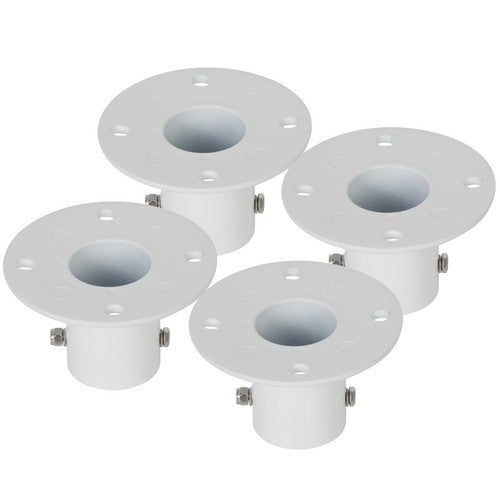 DURAFORCE 4 Pack Aluminum Slide Deck Flange w/ Flange Bolt For Inground Swimming Pools