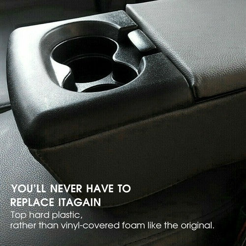 Replacement Black Center Console Cup Holder Armrest Pad Trim for Ford F150 04 14