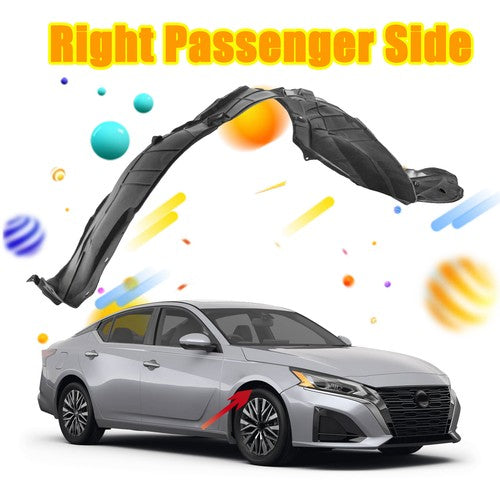DURAFORCE Right Front Fender Liner Passenger Side For 2019-2024 Nissan Altima 638406CA0A