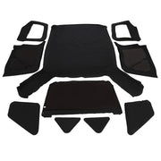 DURAFORCE 6pcs For 97-06 Jeep Wrangler TJ Replacement Front & Rear Soft Top + Upper Skins