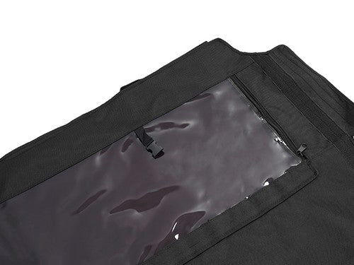 Soft Black Roof for Kawasaki Mule Pro FXT with PVC Upper Doors and Rear Window