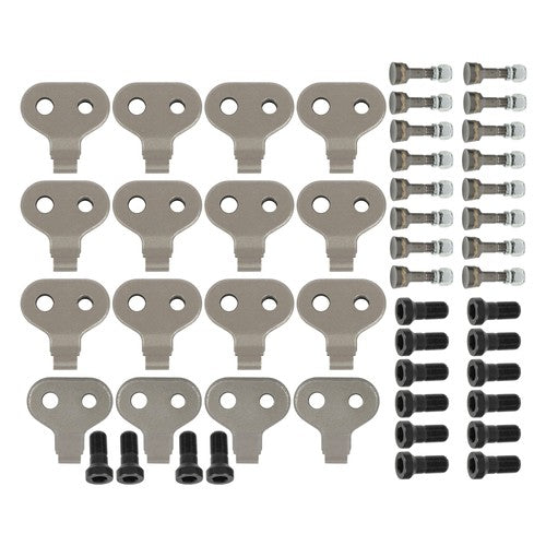 DURAFORCE Stump Grinder Pocket & Teeth Kit For BARRETO SG30 with 2-1/4" Bolts 16pcs Tooth