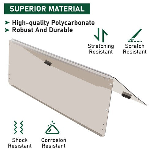 DURAFORCE For EZGO RXV 2008-UP Folding Style Tinted Windshield Golf Cart Windscreen