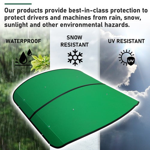 DURAFORCE Green Tuff Top Tractor ROPS Canopy 52" X 52" For Tractor Mowers Umbrella