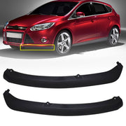 DURAFORCE For 2012 2013 2014 Ford Focus Black Plastic Lower Bumper Valence Trim Pair BOTH